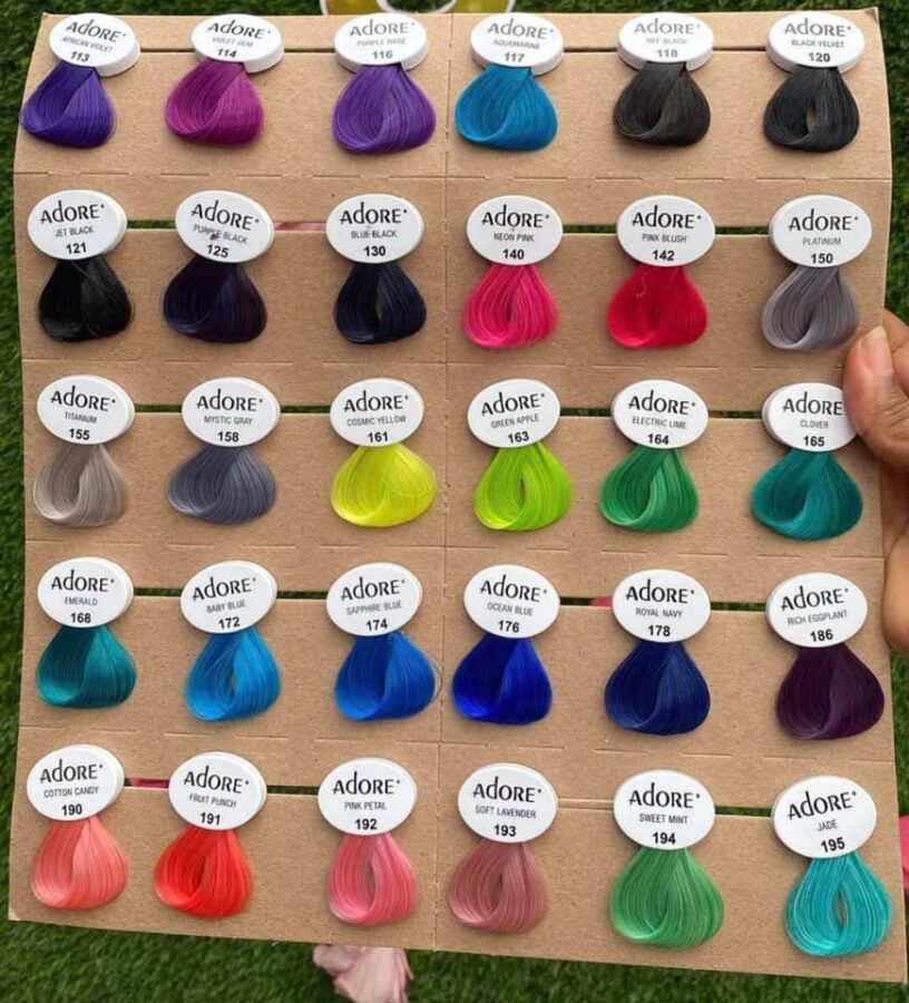 Adore Hair Dye Chart: 60+ Shade Directory & Mixology Guide